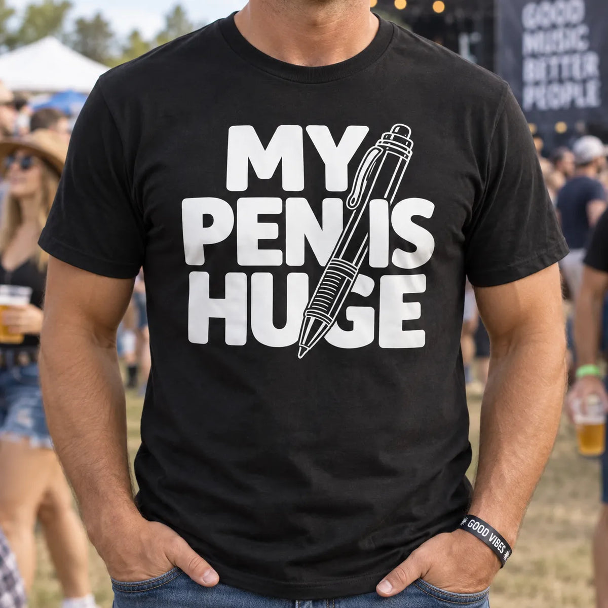 My Penis Huge Funny Pen Graphic Shirt
