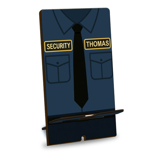 Netecom Personalized Security Phone Stand, Custom Name Option - Ideal Gift for Security Professionals and Office Use, Christmas Gifts