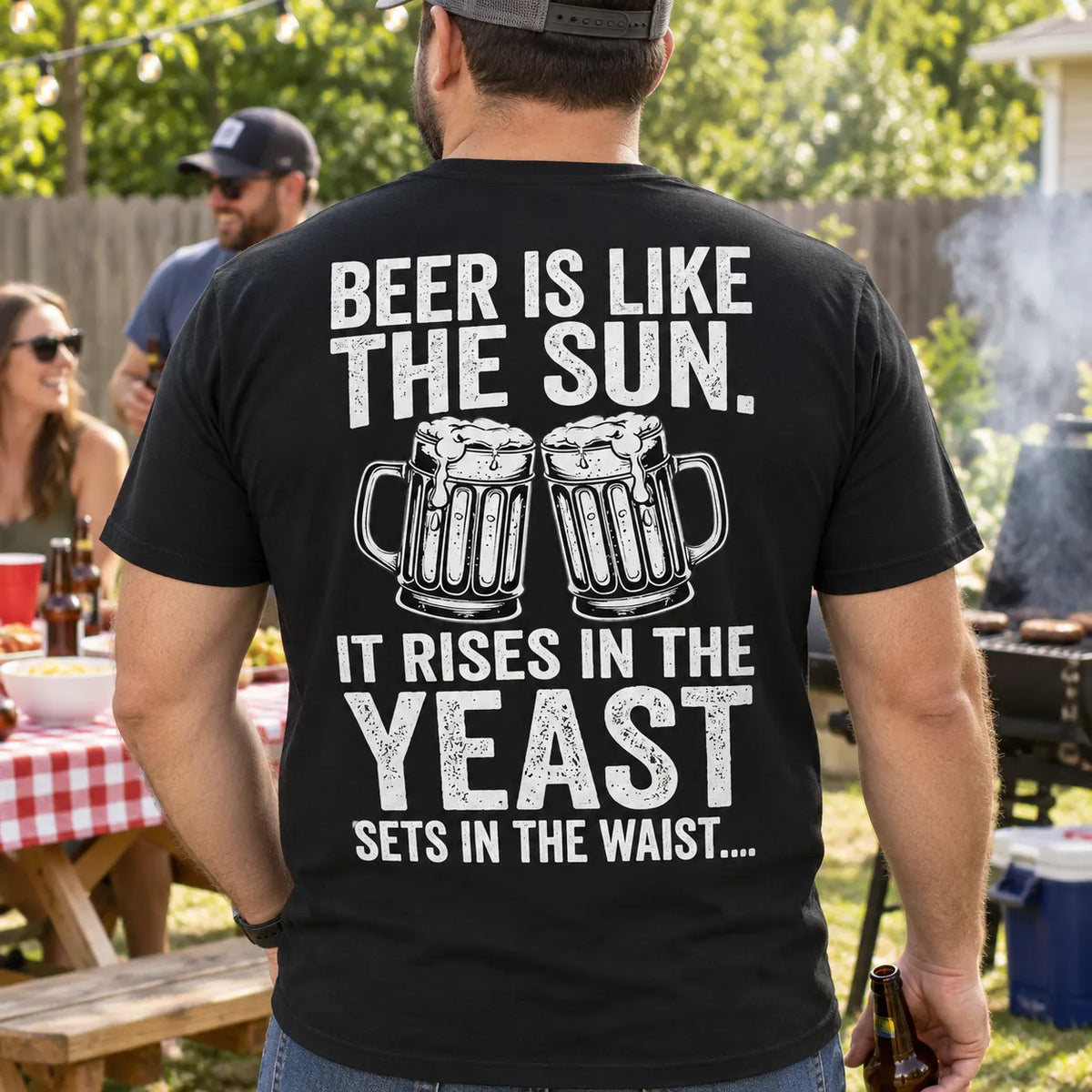 Beer Is Like The Sun Funny Drinking Beer Shirt