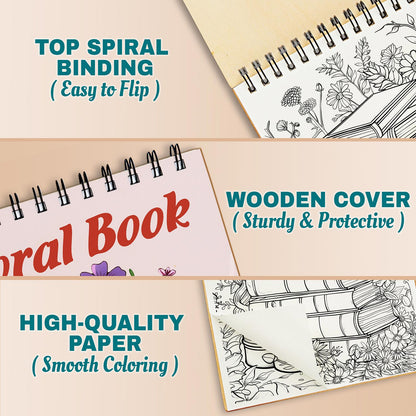 Netecom Floral Book Coloring Pages For Adults