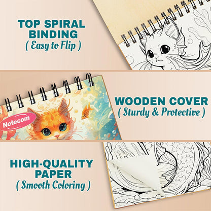 Netecom Mermaid Kittens Coloring Pages For Adults