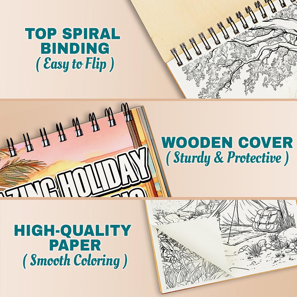 Amazing Holiday Destinations Coloring Pages For Adults