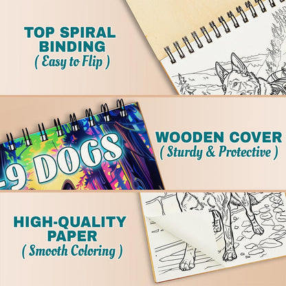 Netecom K-9 Dogs Coloring Pages For Adults