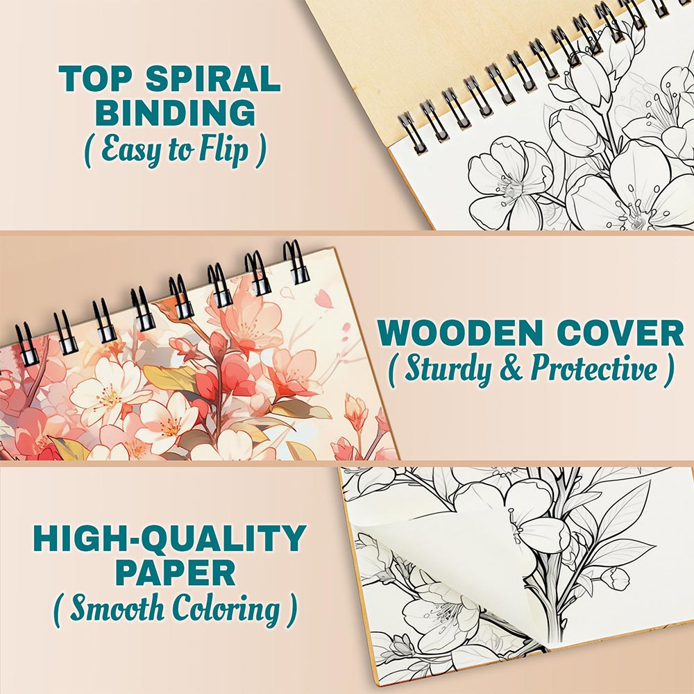 Cherry Blossoms Coloring Pages For Adults