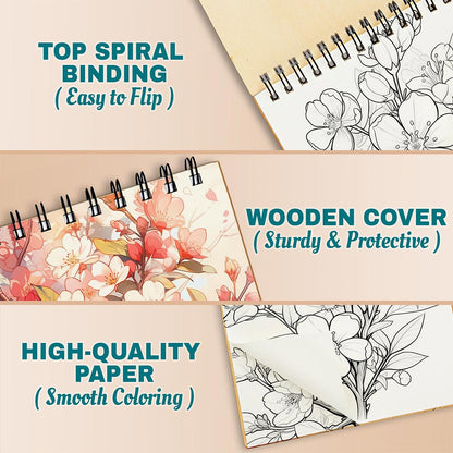 Cherry Blossoms Coloring Pages For Adults