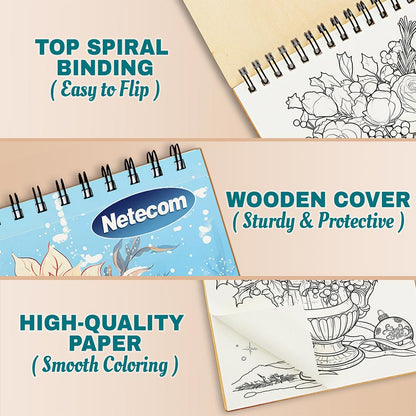 Netecom Christmas Flowers Coloring Pages For Adults