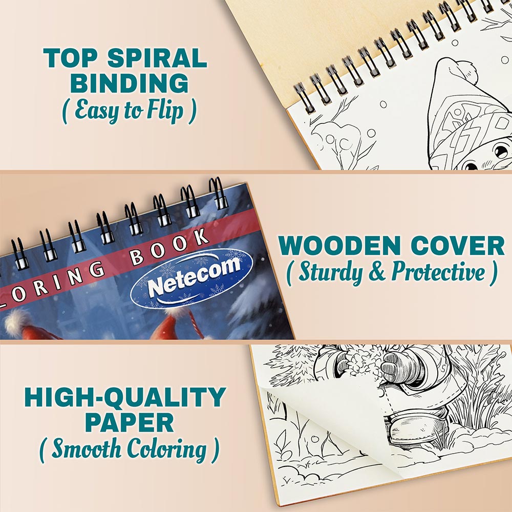 Netecom Winter Gnomes Coloring Pages For Adults