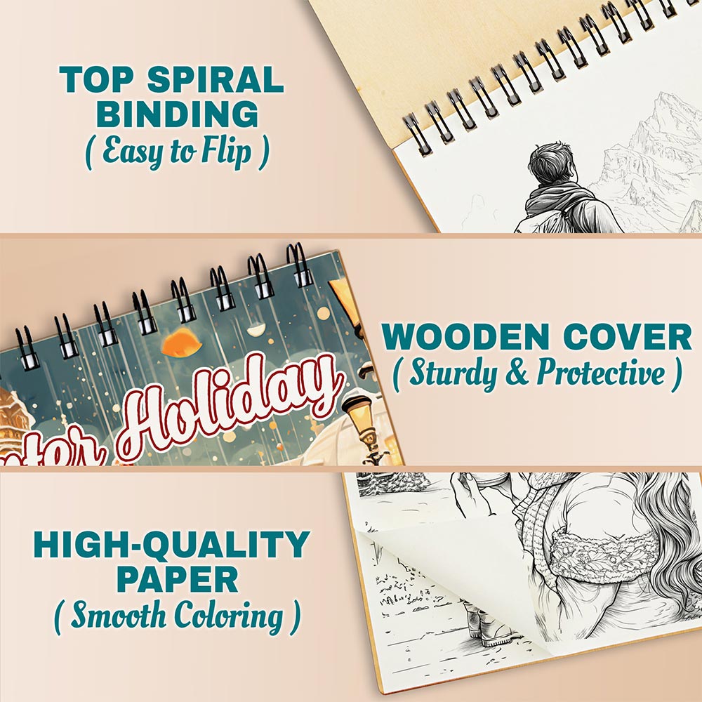 Netecom Winter Holiday Coloring Pages For Adults