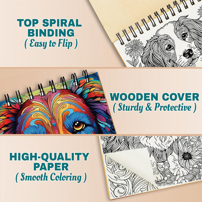 Netecom Amazing Dogs Coloring Pages For Adults