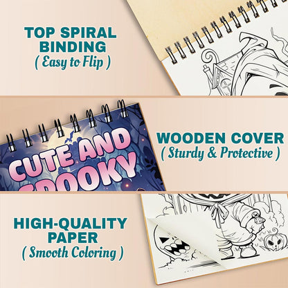 Netecom Cute and Spooky Coloring Pages For Adults