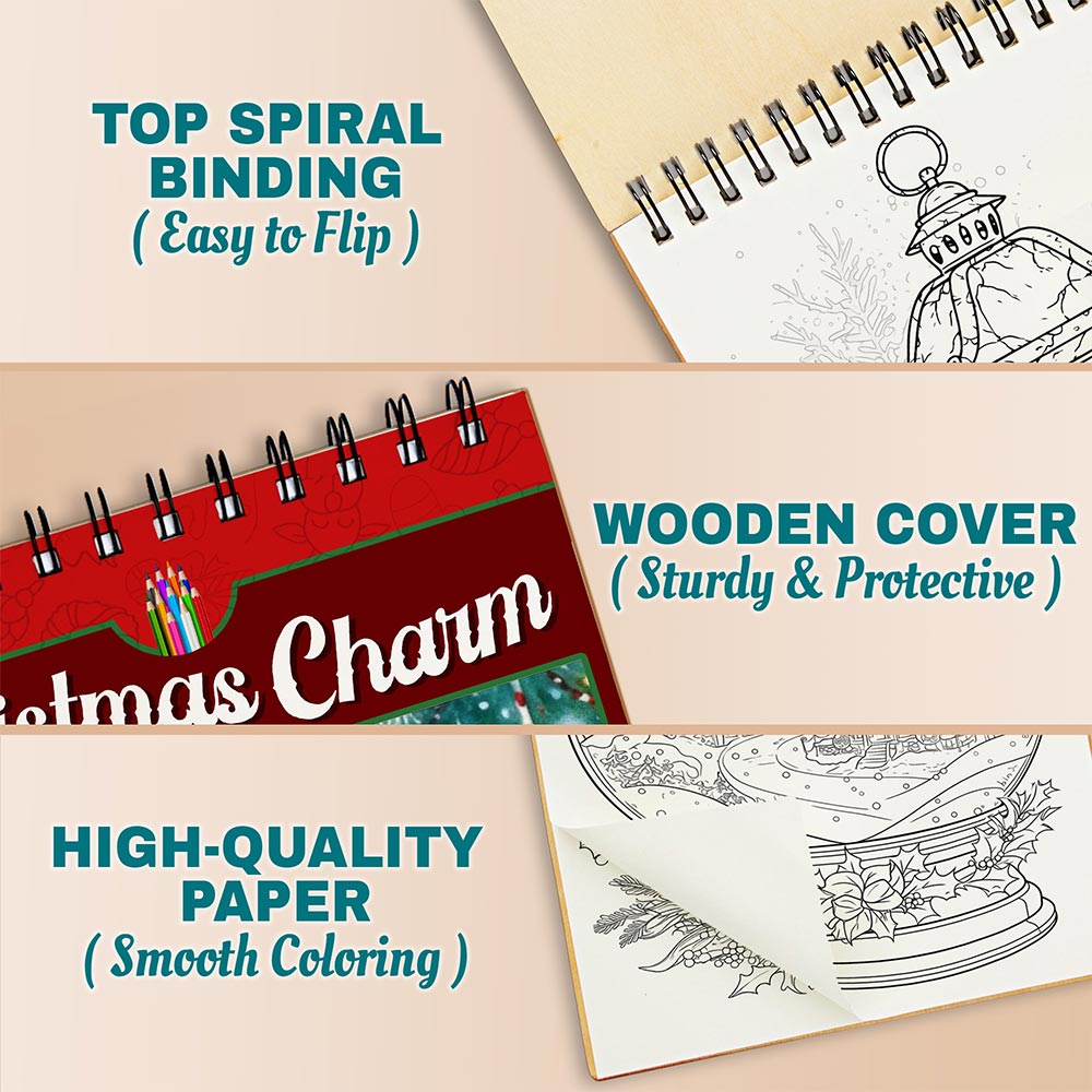 Netecom Christmas Charm Coloring Pages For Adults