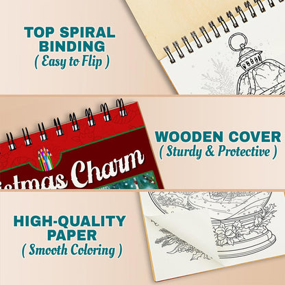 Netecom Christmas Charm Coloring Pages For Adults