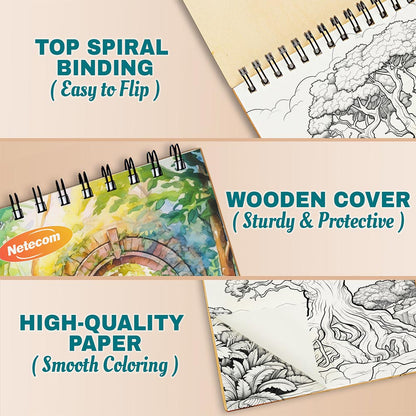 Dreamy Landscapes Coloring Pages For Adults