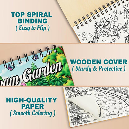 Netecom Dream Garden Coloring Pages For Adults