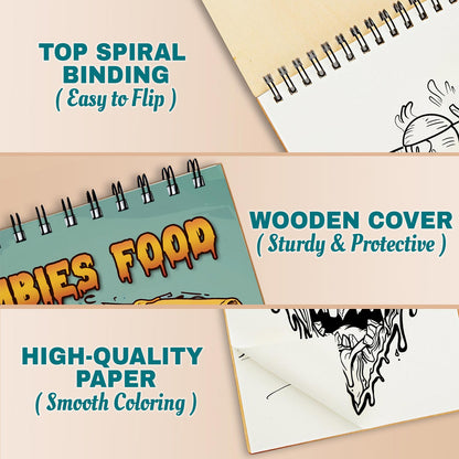 Netecom Zombies Food Coloring Pages For Adults