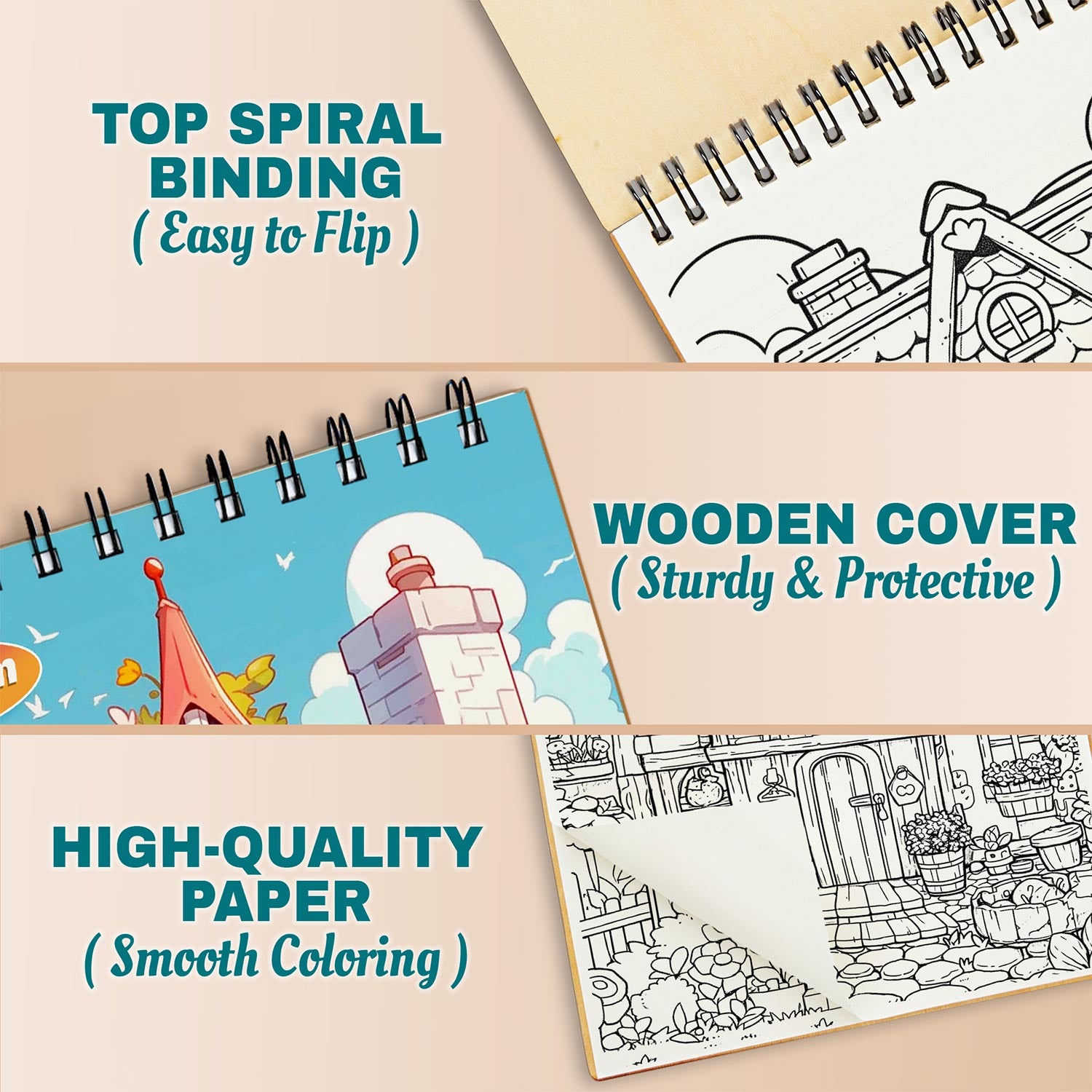 Netecom Adorable Town Coloring Pages For Adults