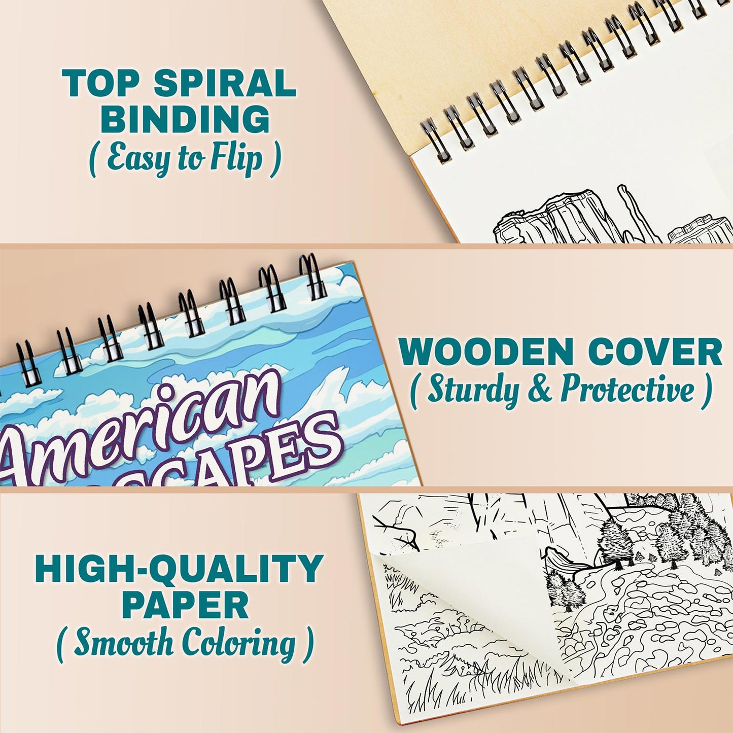 Netecom American Landscapes Coloring Pages For Adults
