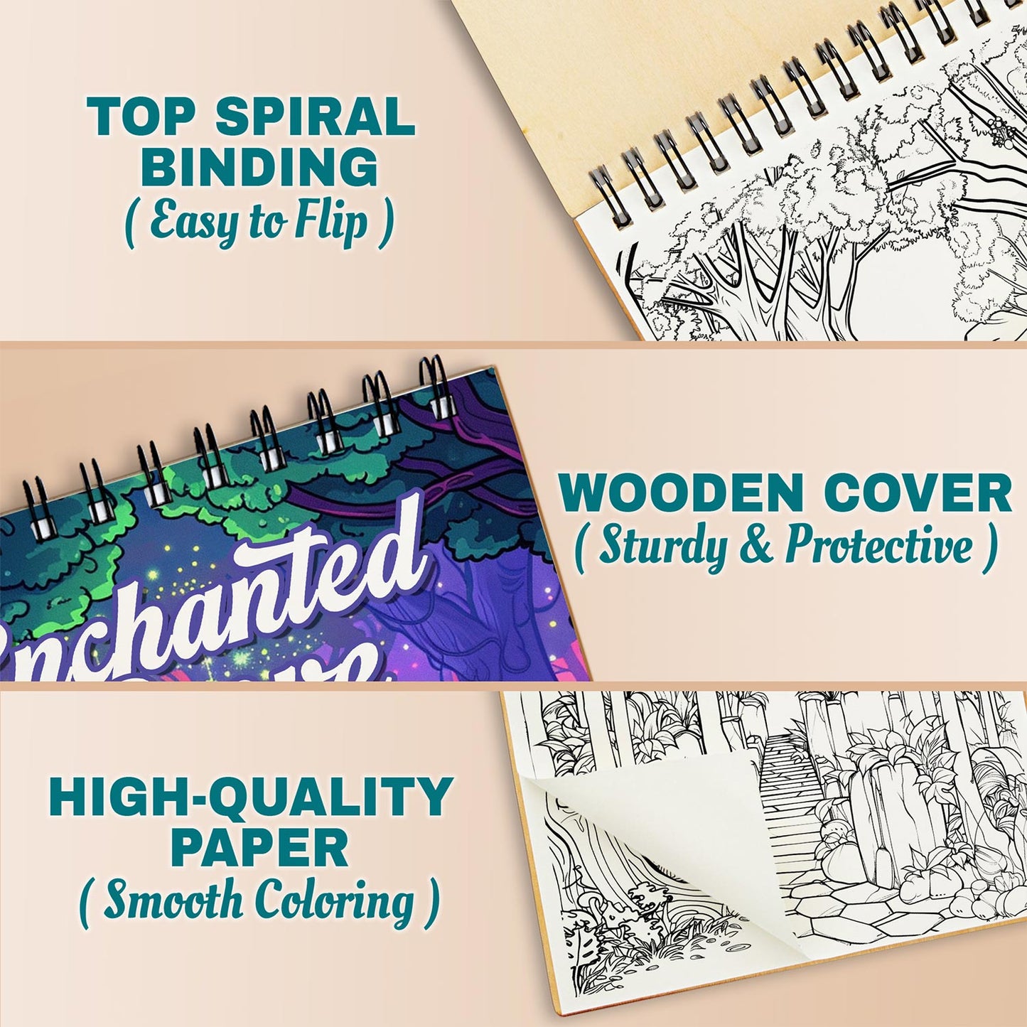 Netecom Enchanted Grove Coloring Pages For Adults