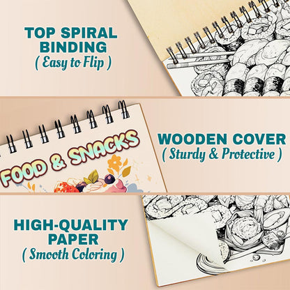 Food & Snacks Coloring Pages For Adults