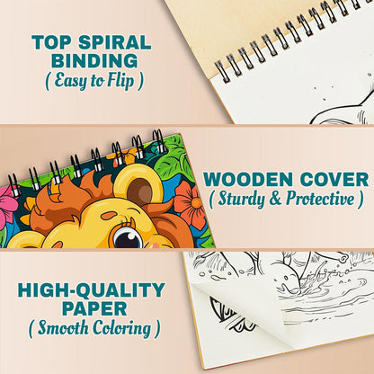 Netecom Cute Baby Animals Coloring Pages For Adults