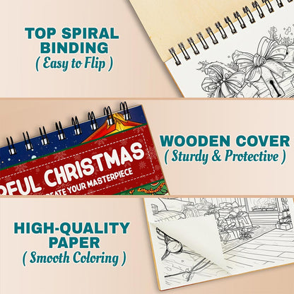 Cheerful Christmas Coloring Pages For Adults