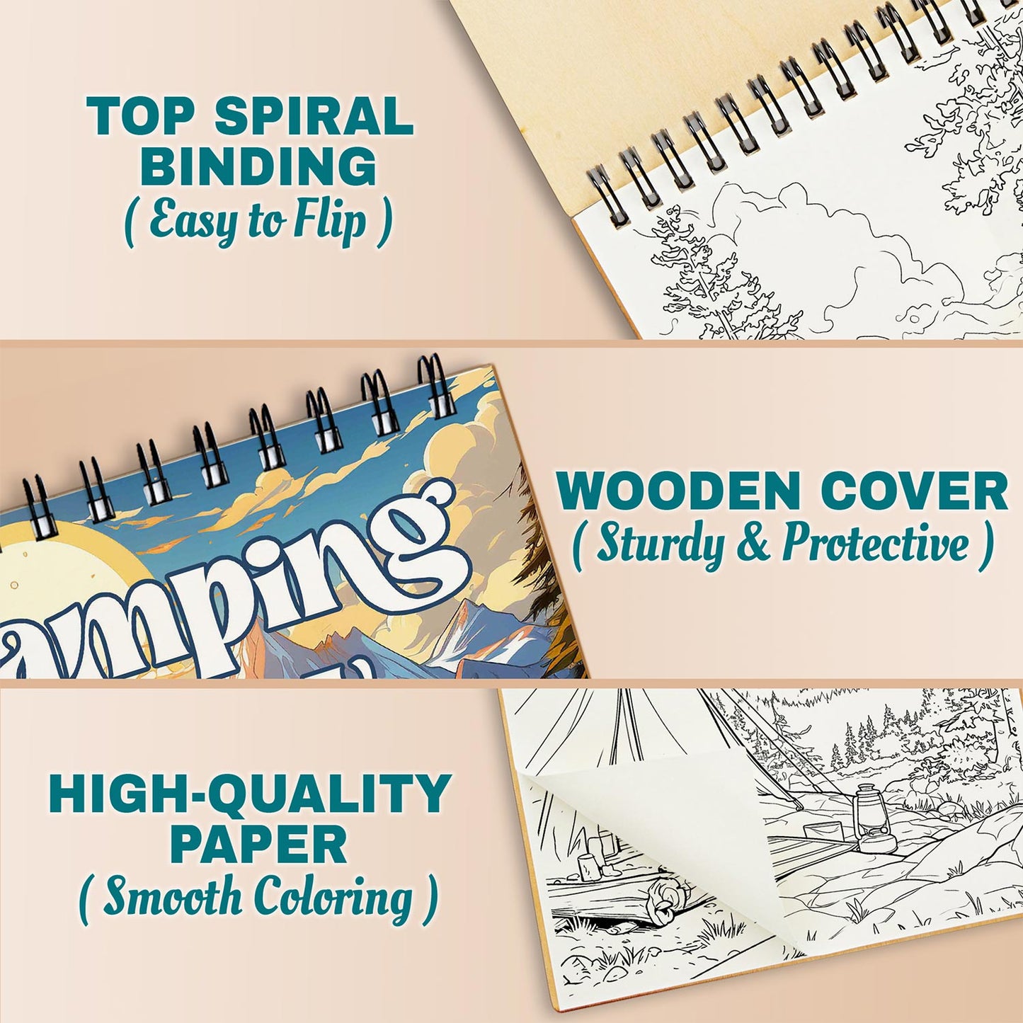 Netecom Camping View Coloring Pages For Adults