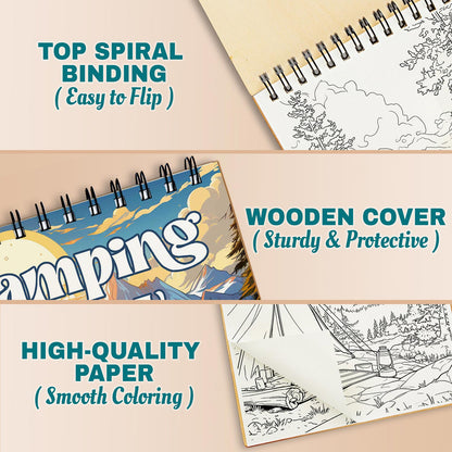 Netecom Camping View Coloring Pages For Adults