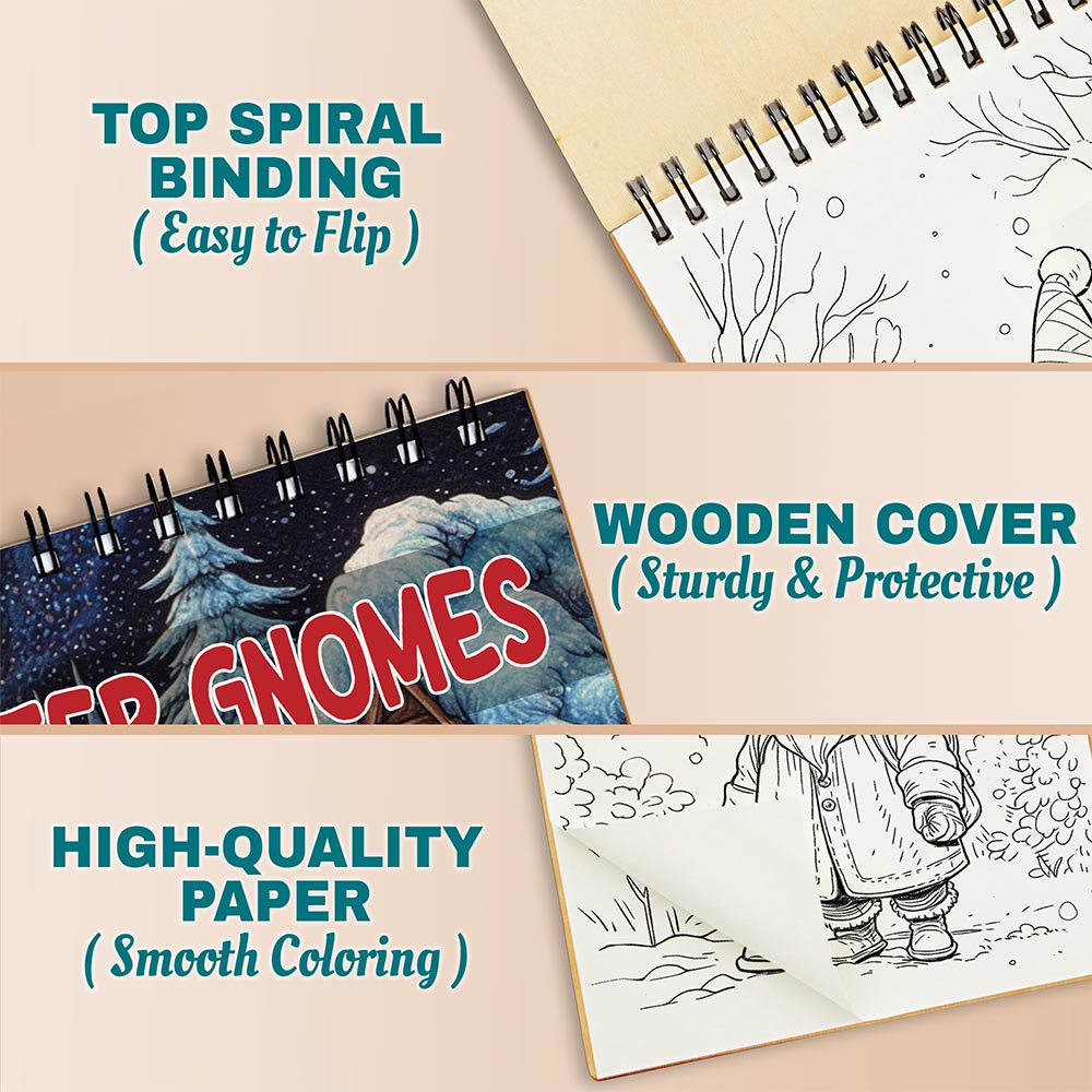 Netecom Winter Gnomes Coloring Pages For Adults
