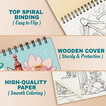 Netecom Blooming Fairy Homes Coloring Pages For Adults