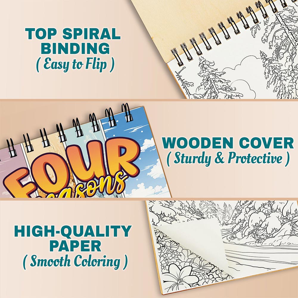 Netecom Four Seasons Coloring Pages For Adults