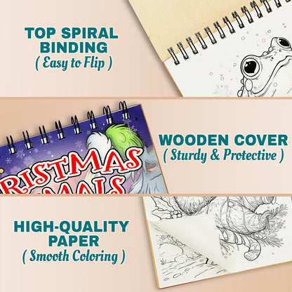 Netecom Christmas Animals Coloring Pages For Adults