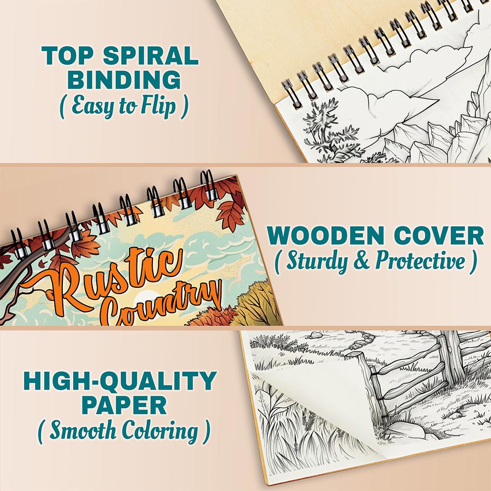 Netecom Rustic Country Coloring Pages For Adults