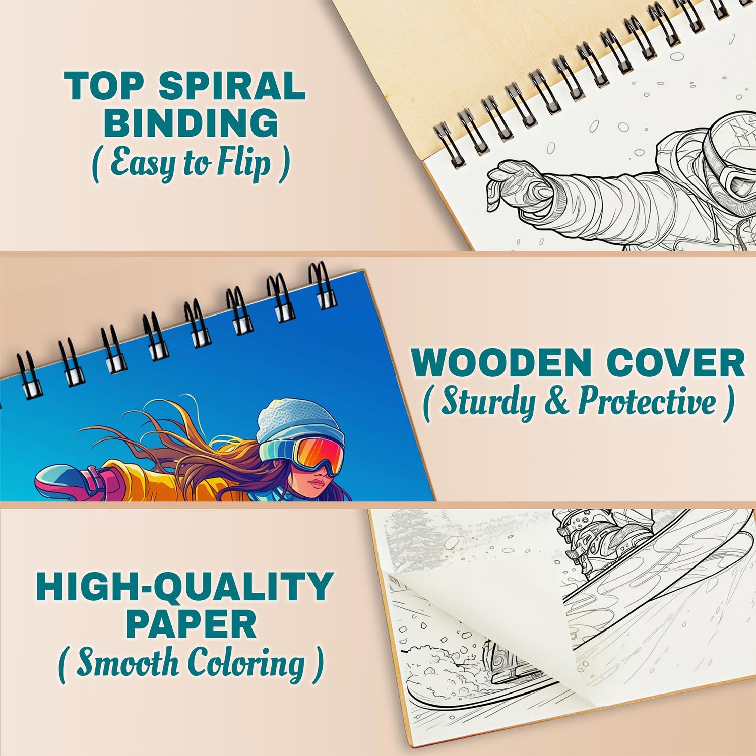 Netecom Snowboarding Coloring Pages For Adults