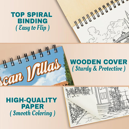Netecom Tuscan Villas Coloring Pages For Adults