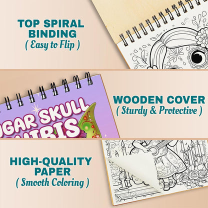 Netecom Sugar Skull Chibis Coloring Pages For Adults