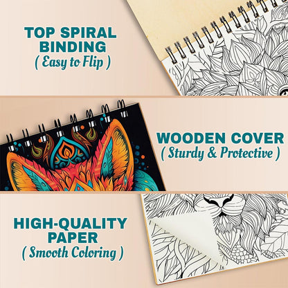 Netecom Animal Mandalas Coloring Pages For Adults