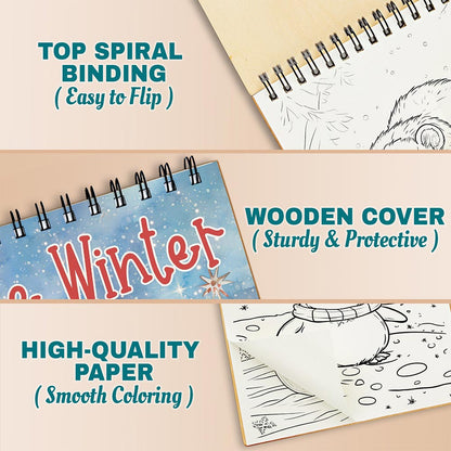 Netecom Cute Winter Coloring Pages For Adults