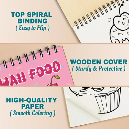 Netecom Kawaii Food Coloring Pages For Adults