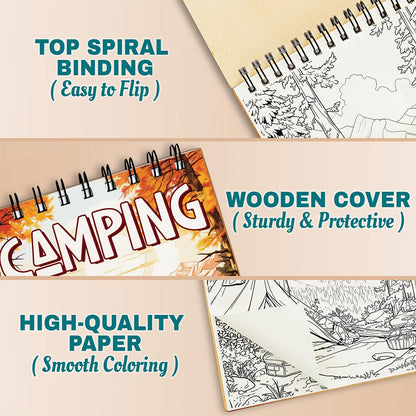 Netecom Camping Coloring Pages For Adults