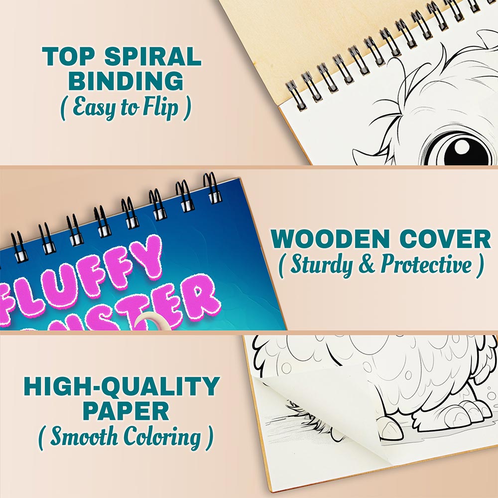 Netecom Fluffy Monster Coloring Pages For Adults