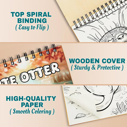Netecom Cute Otter Coloring Pages For Adults