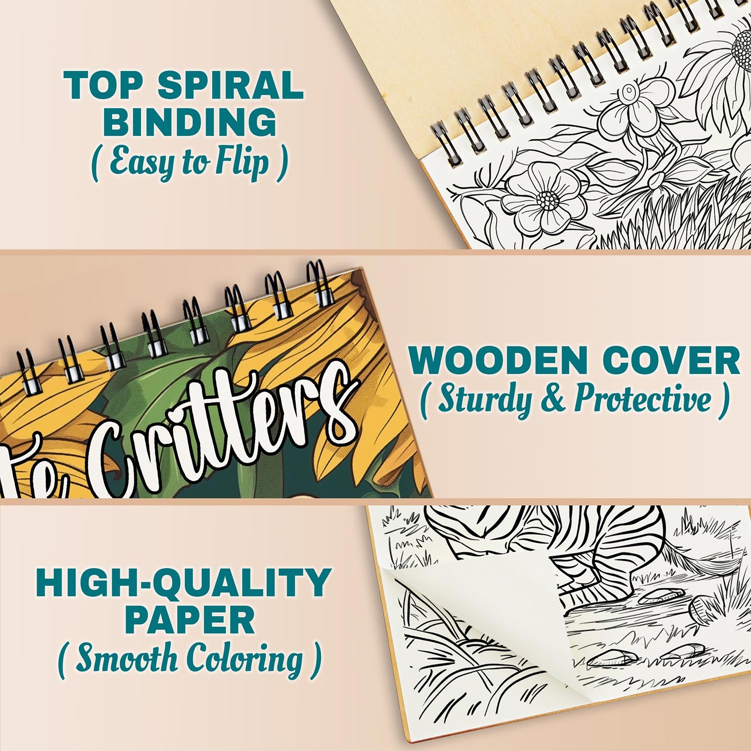 Netecom Cute Critters Coloring Pages For Adults