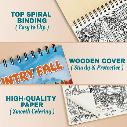 Netecom Country Fall Coloring Pages For Adults