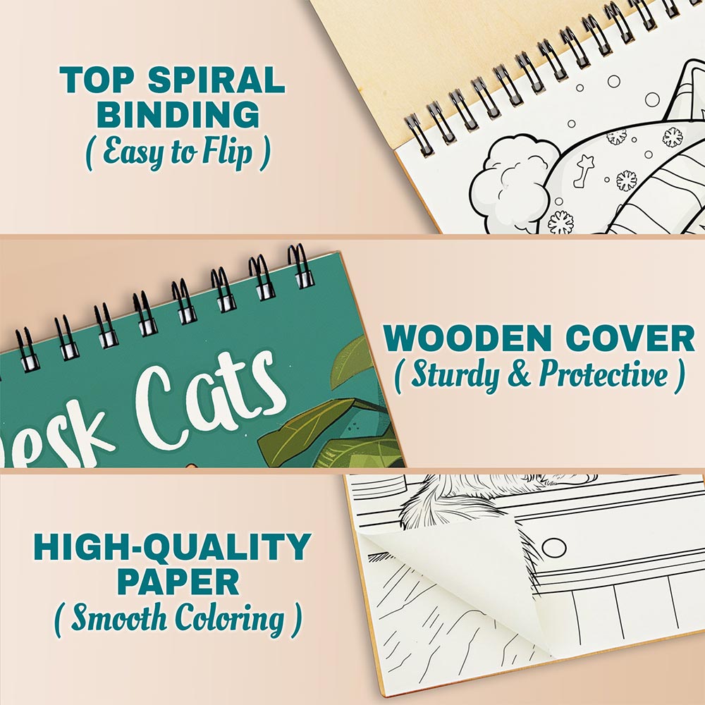 Netecom Desk Cats Coloring Pages For Adults
