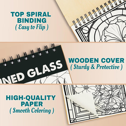 Netecom Stained Glass Flowers Coloring Pages For Adults