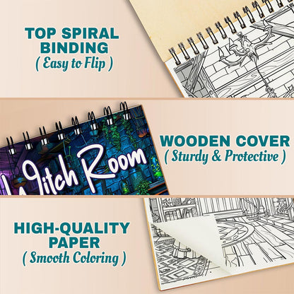 Netecom Witch Room Coloring Pages For Adults