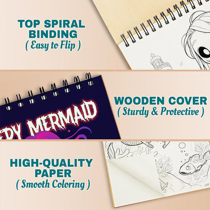 Netecom Creepy Mermaid Coloring Pages For Adults