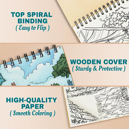 Netecom British Countryside Coloring Pages For Adults