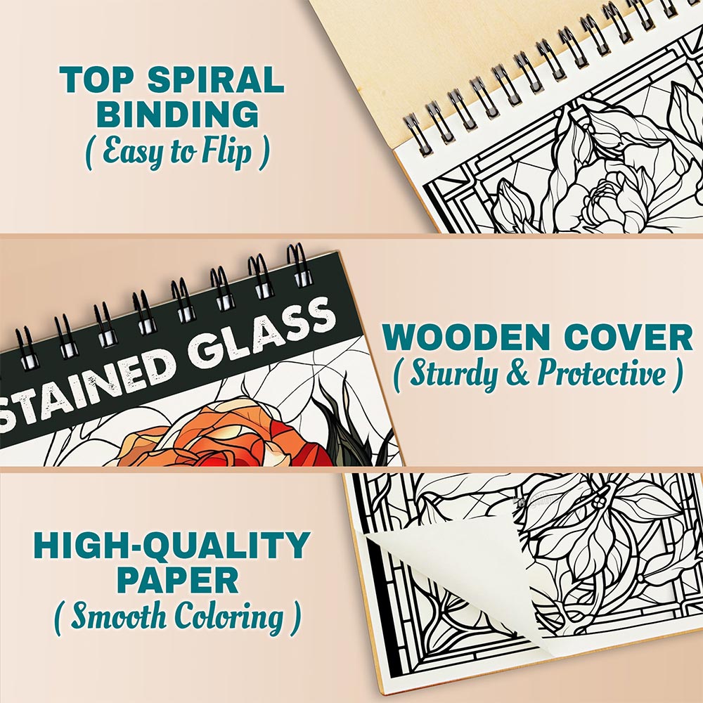 Stained Glass Flowers Coloring Pages For Adults