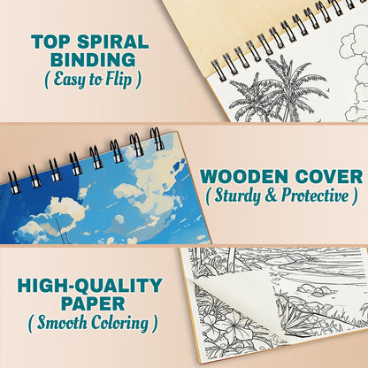 Netecom Beach Bliss Coloring Pages For Adults